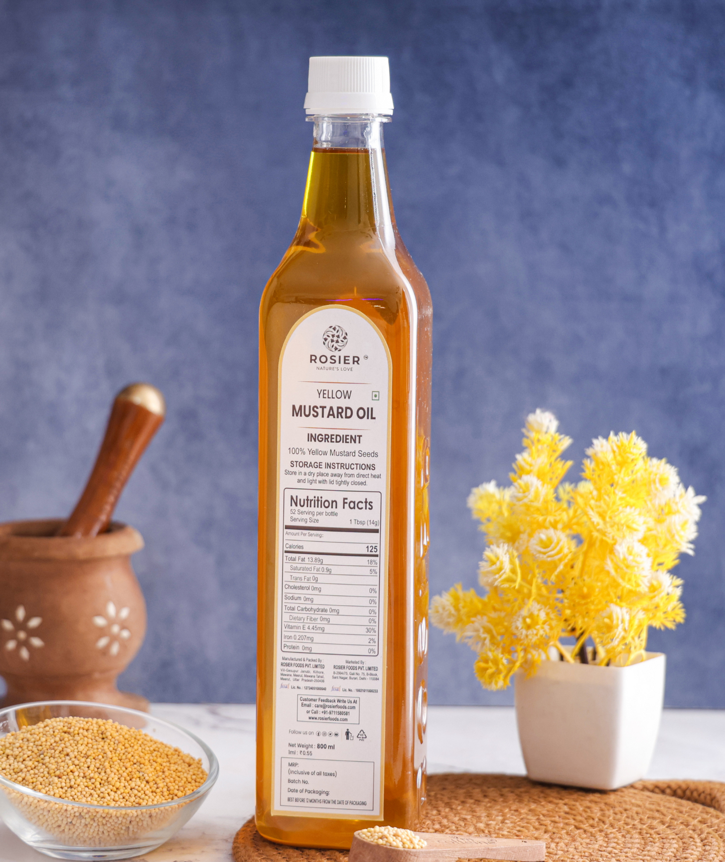 Stone Pressed Yellow Mustard Oil