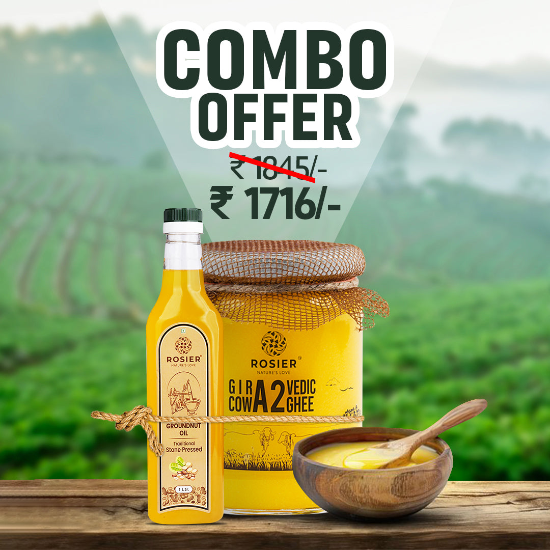 A2 Cow Ghee 500 ml + Ground Nut Oil 1 L